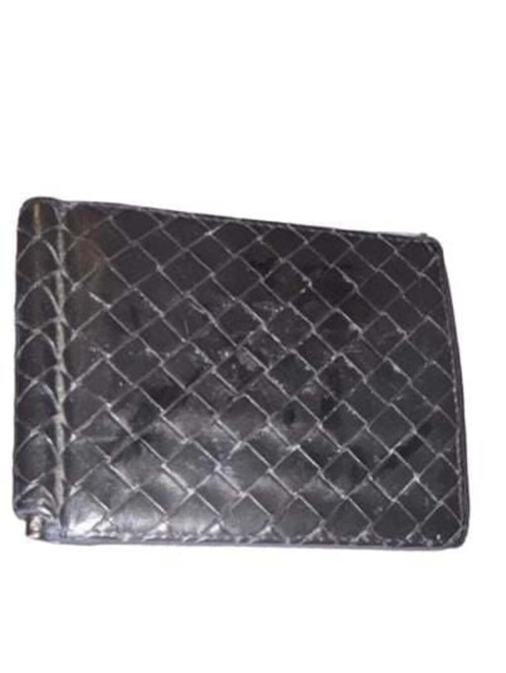 Bottega Veneta Intrecciato Woven Leather Bifold Wallet with Money Clip